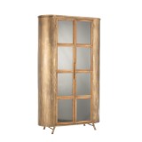 CABINET ANTIQUE GOLD 2 DOORS CURVED - CABINETS, SHELVES